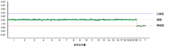 图1　染色体无异常　男性